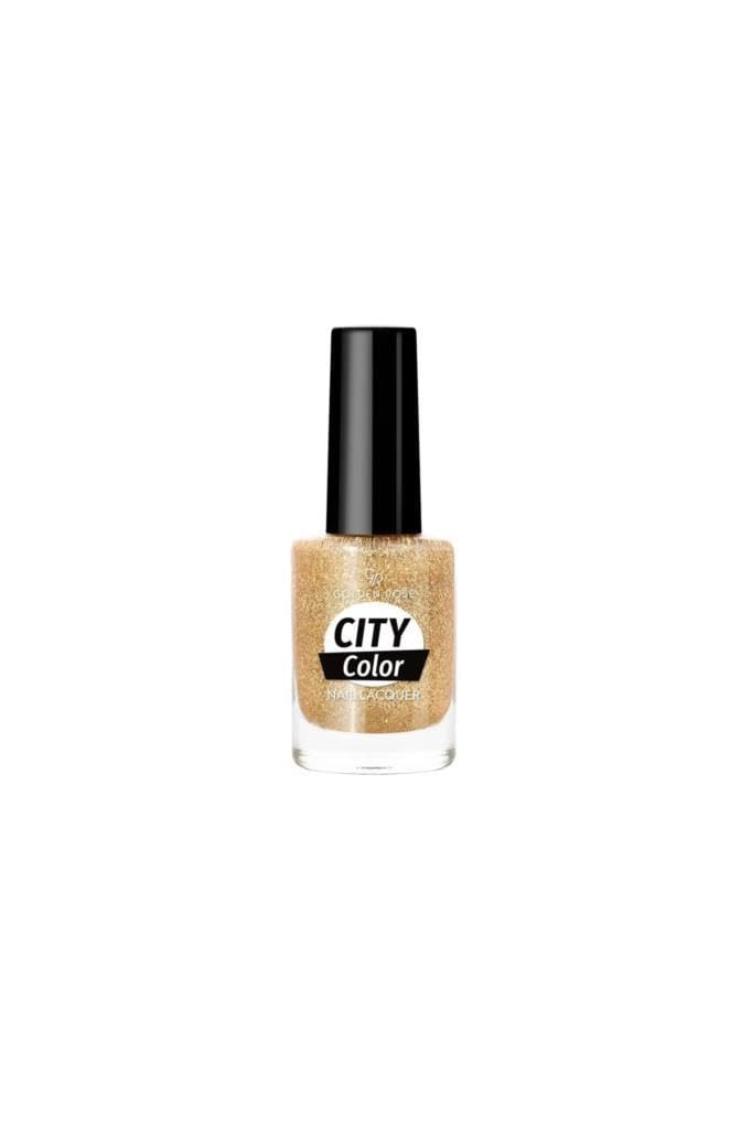 Golden Rose City Color Nail Lacquer Glitter No:103