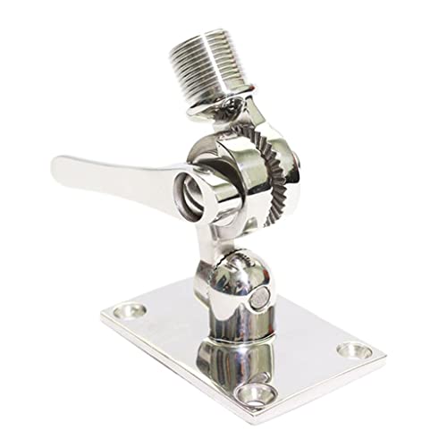 Antena VHF marina de acero inoxidable: base ajustable de doble eje para tus travesías 7