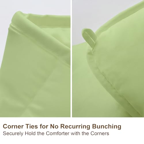 Image of Comforter for Double Bed - Soft Winter Blanket /AC Comforter | Dohar | Duvet | Ultra Soft & Lightweight - Sage /Green Color
