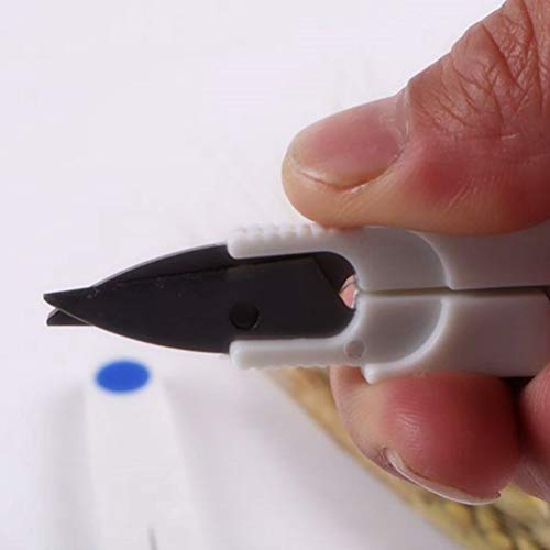 SUPVOX tesoura de costura em forma de V ponto cruz pequena tesoura cortador de fios ferramenta para