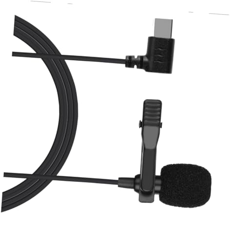 Microphone à condensateur USB-C nomade microphone cravate à pince pour smartphone