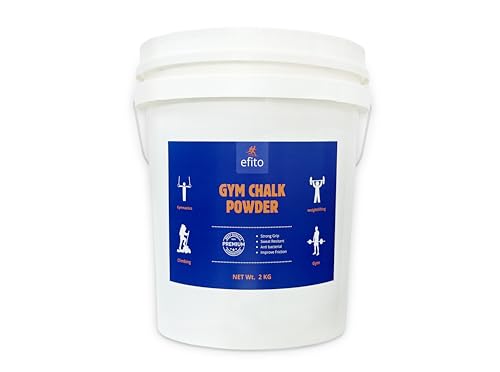 Image of Gym Chalk Powder, 2kg Pure Magnesium Carbonate for Gym, Weightlifting, Bodybuilding, Rock Climbing, Gymnastics & Sports, Superior Grip, Sweat-Free Performance & Enhanced Control