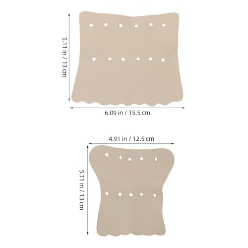 Protector para bolsillo de mesa de billar en cuero gris, kit de repuesto de 6 piezas 2