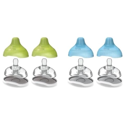 Kiinde Twist Active Latch Nipples for Breast Milk 2 Pack Slow Flow & Medium Flow Discourages Lazy Latching Seamless Bottle to Breast Transition Helps Relieve Colic Cover