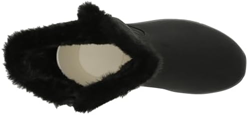Skechers Women's Easy Going-City Rider Mid Calf Boot, Black/Black, 5.5 | Image 4