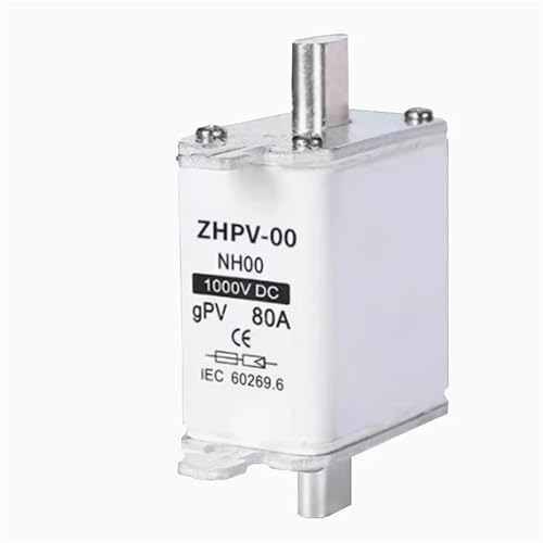 High Voltage ZHPV-00 NH00 DC1000V Solar PV DC Fuse Series Industrial 1000VDC-gPV 50A 63A 80A 100A 125A 160A amp Ceramic CC(160A)