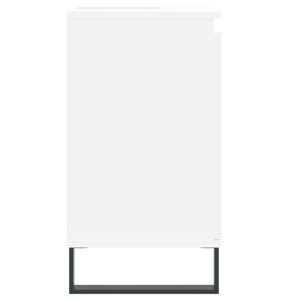 Mobile da Bagno Bianco 58x33x60 cm in Legno Multistrato,Mobili,Armadietti e portaoggetti,Componenti di arredo,Componenti di arredo Bagno(SPU:831588)