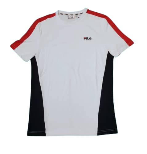 Fila T-Shirt SOUSTONS Blocked Tee Uomo Bianco