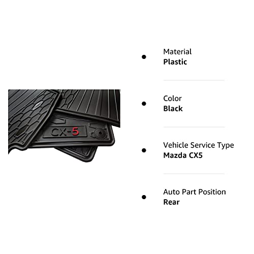 Car Floor Mats For Mazda Cx5 Fwd Oem Genuine - All Weather-Rubber- Heavy Duty - (2017,2018,2019,2020,2021,2022,2023) Complete Set (Black) Only For Fwd Versions! #TOP6