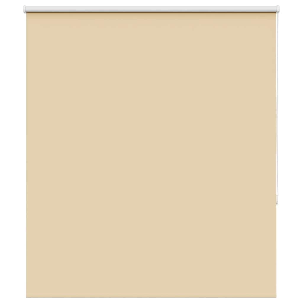 vidaXL Roller Blind Blackout Beige 125x130 cm Fabric Width 121.6 cm Polyester