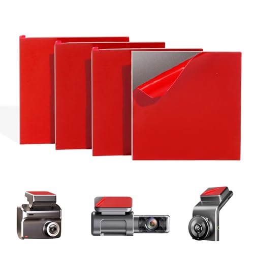 Dash Cam Adhesive Pad, 4PCS Sticky Pads for Dash Cam, Heat Resist...