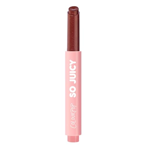 ColourPop So Juicy Plumping Lip Gloss Balm - Hydrating Lip Gloss & Balm with Peptides & Pearl Finish - Non-Sticky Formula - Visibly Plumps Lips & Delivers Buildable Color - L-O-V-E (0.07 oz)