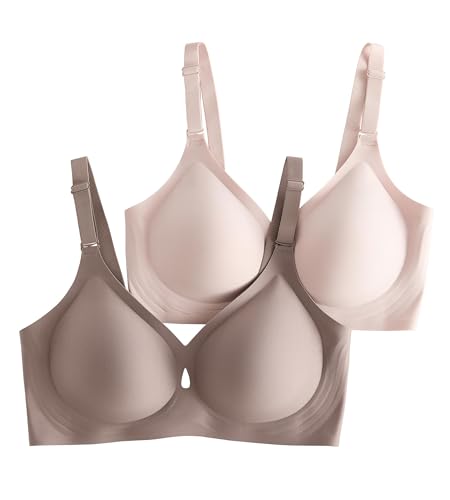 Image of Padded Wireless Bras for Women - Wireless Bra Bralettes for Women with Support Padded Bralette