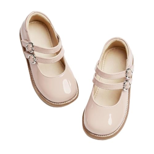 Image of GINFIVE Toddler Girls Dress Shoes Little Kids Flats School Mary Janes Shoes