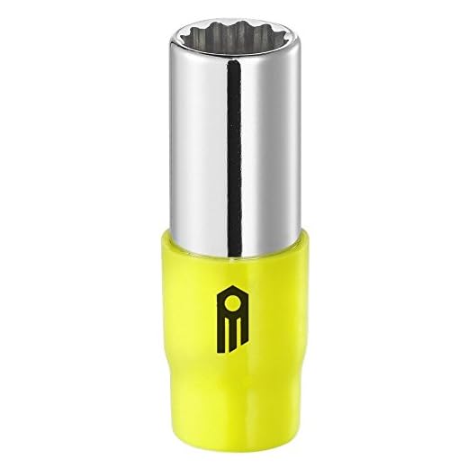 FACOM 1/4 Zoll Steckschlüssel 12 Kant 7/32 Zoll, lang, Fluoreszierend, 1 Stück, R.7/32ELF