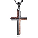 Design: Die Holzkreuzkette kombiniert Kreuz und Holz. Das Kreuz symbolisiert das Opfer Jesu Christi und die damit verbundene Erlösung, Liebe und Gnade. Das Kreuz ist das Kernsymbol des christlichen Glaubens. Das Tragen dieser Holzkreuzkette bringt Ihnen Glück