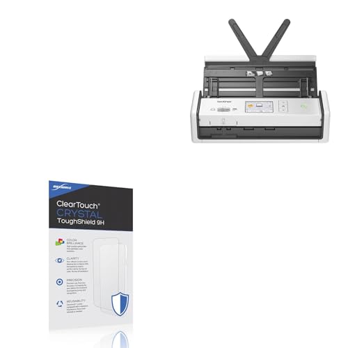 BoxWave Screen Protector Compatible with Brother ADS-1800W Scanner - ClearTouch Crystal ToughShield 9H (2-Pack), Clear 9H Tough Flexible Film Screen Protector