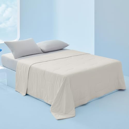 Bedsure Cooling Blanket 80x90 Linen for Hot Sleepers