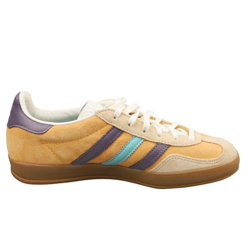 Image of adidas Gazelle Indoor Men's Sneaker, Glow Orange /Shadow Violet /Off White, Size 4