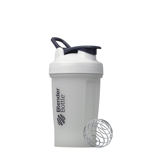 Image of BlenderBottle Classic V2 Shaker Bottle Perfect for Protein Shakes and Pre Workout, 20-oz, Full-Color White