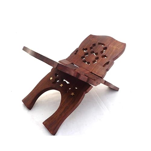 Santarms Book Stand for Reading | Holder Bible Home Rehal Quran Ramayan Wooden Geeta Granth Best Gift Grah Parvesh (18 INCH)
