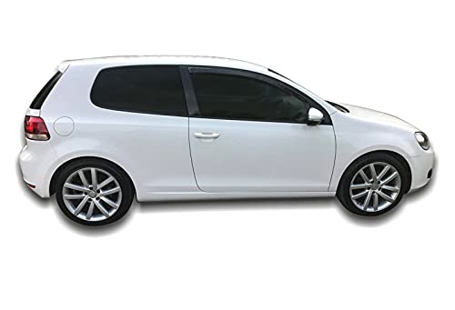 Déflecteurs de vent teintés et aérodynamiques pour Golf 6 - 4
