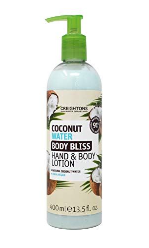 Creightons Body Bliss Coconut Water Hand And Body Lotion (400ml) - Contains 90%+ Naturally Derived Ingredients, Cruelty Free, Vegan Friendly & Paraben Free Creightons Body Bliss Coconut Water Hand And Body Lotion (400ml) - Contains 90%+ Naturally Derived Ingredients, Cruelty Free, Vegan Friendly & Paraben Free
