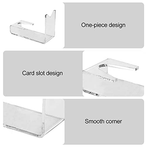 Mioyoow Acrylic Pistol Stand, Transparent Gun Display Stand Portable Desktop Decoration Display For Small Pistol Gun Toy (5.5 * 3 * 2.5") #TOP2