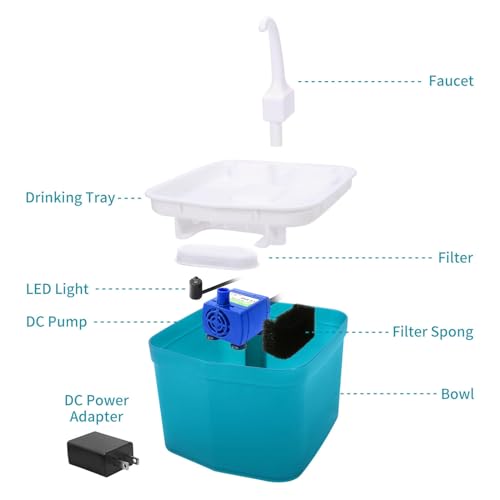 Fuente de agua para gatos ultra silenciosa 2L miniatura 3