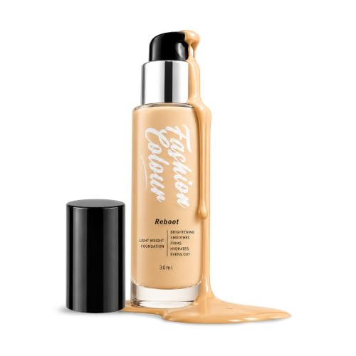 Image of Fashion Colour Light Weight Reboot Foundation | Full Coverage Liquid Foundation | Natural Glossy Finish | Covers Blemishes, Dark Spots & Uneven Skin Tone | Lightweight Long Lasting Makeup | (N04-Classic Beige)