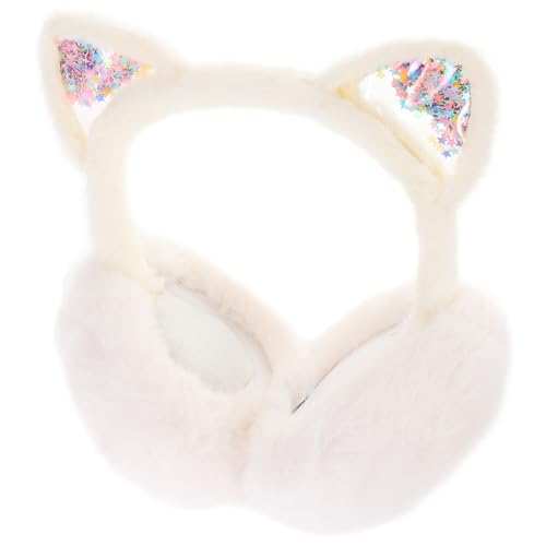 Plush Winter Earmuffs Cat Design Warm Ear Cover Windproof for Cold Boys Fit