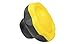 Kipp 06253-50A57 Thermoplastic/Steel Novo?Grip Grey Five Lobe Grips with 1/2-13" Internal Thread, Steel Bushing, Inch, 34.8 mm Height, 50 mm Diameter, Bright Yellow Grey Color (Pack of 10)