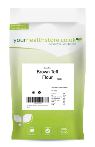 yourhealthstore Premium Gluten Free Brown Teff Flour 500g