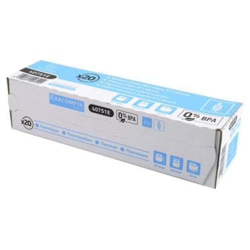 Lot de 120 Bobine papier thermique pour TPE - larg. 57mm / diam. 40mm