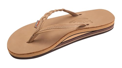 Image of Rainbow Sandals Women's Double Layer Flirty Braidy Premier Leather w /Single Braided Strap