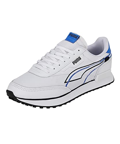Image of Puma Unisex-Adult Future Rider Twofold Sneaker, White-Black, 7 UK