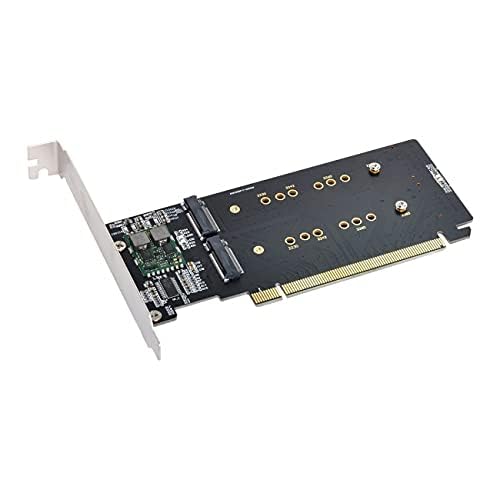 Image of Combo M.2 NGFF B-Key & mSATA SSD to SATA 3.0 Adapter Converter Case Enclosure with Switch