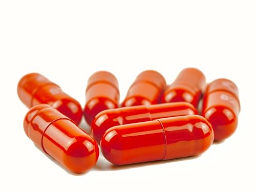 Gélules HPMC de qualité médicale taille 00 rouge orangé pour masquer le goût des poudres