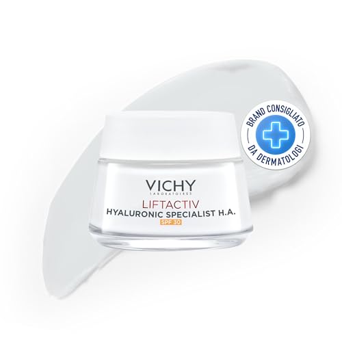 Vichy Liftactiv Supreme, Crema Anti-rughe Rimpolpante SPF30, Per Tutti i Tipi di Pelle, Pelle Protetta e Rinforzata, Arricchita con Acido Ialuronico, 50 ml