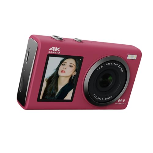 Cámara digital 4K de 80 MP con doble pantalla y enfoque automático para jóvenes 3