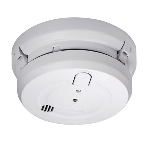 Deta 1163 Optical Smoke Alarm 240V with 9V Replaceable Battery Back Up (White)