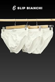 Liabel Slip Uomo in Microfibra Senza Etichetta (Confezione da 6) Mutande Uomo Cotone Elastico Intimo Uomo Made in Italy