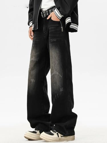 Men's Jeans American Vintage Wide-Leg Casual Pants3