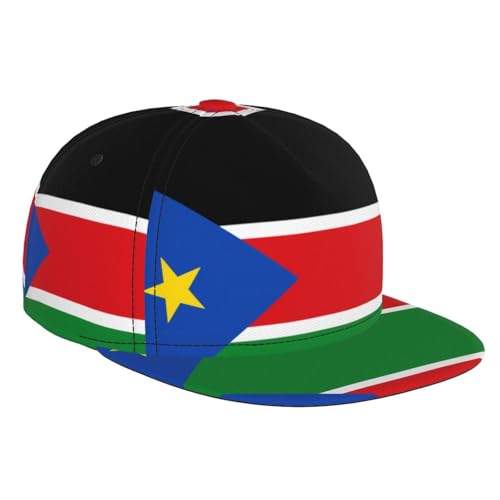 Casquette de baseball élégante avec drapeau du Soudan du Sud - Très pratique - Convient pour toutes les saisons - Noir
