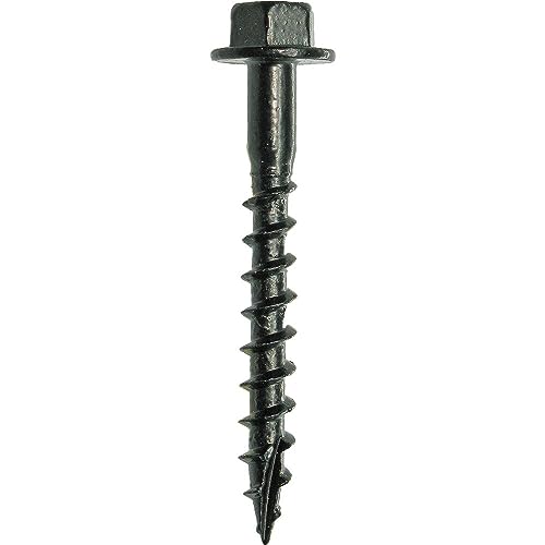 Grip-Rite GRSSHW911250#9 x 1-1/2" Structural Screw Dual Drive Power Hex Washer Star Drive Head 50CT, Black miniatura 5