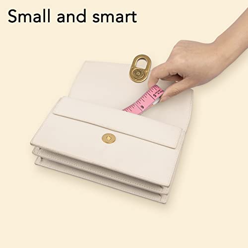 Reidea Soft Tape Measure For Body Measuring Tape Soft Sewing Tailor Fabric Cloth Tape Measure For Weight Loss Flexible Ruler Double Scale 150Cm/60Inch (Pink) #TOP3