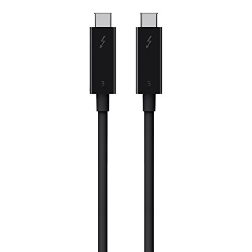 Belkin Usb C Cable - Thunderbolt 3, 6.5 Feet/2 Meters, Usb C To Usb C Cable Type, Fast Charging Up To 100 Watts, Fast Transfer Up To 40 Gbps, Supports 5K Ultra Hd Displays - Black #TOP2