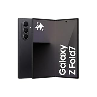 Samsung Galaxy Z Fold7 AI Phone, Thin and Light Foldable Design, Large Screen, 200MP Camera, 512GB Storage, 12GB Memory, 4400 mAh Battery, Jetblack, 3 Year Extended Warranty (UK Version)