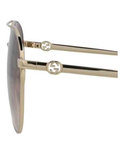 Gucci Aviator-Frame Metal Sunglasses4
