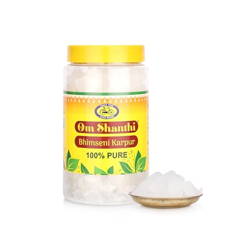 Image of Cycle Pure Om Shanthi Bhimseni Camphor - Original (500g) | Bhimseni Kapoor for a Divine Puja Experience | Compatible with Camphor Electric Diffusers | Long-Lasting Fragrance
